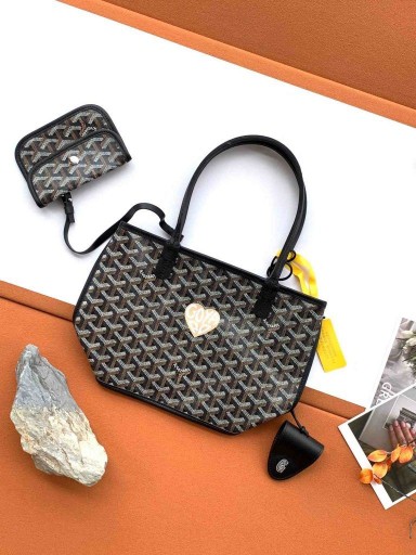 Anjou Mini Bag Heart Black