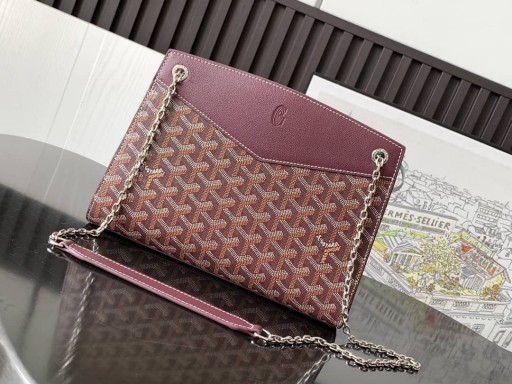 Rouette Structuré PM Bag Burgundy