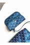 Anjou Mini Goyardine Bag Limited Edition Pearlescent Blue