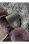 Rabbit Fur Mini Tote Bag Grey