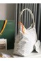 Bohème Hobo Bag Heart White
