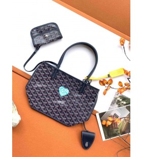 Anjou Mini Bag Heart Navy Blue
