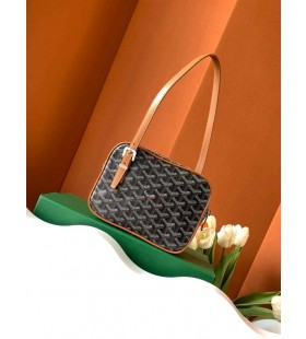 Goyardine Yona Bag Black & Tan