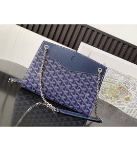 Rouette Structuré PM Bag Navy Blue