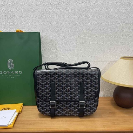 Belvedere Messenger Goyardine MM Preto