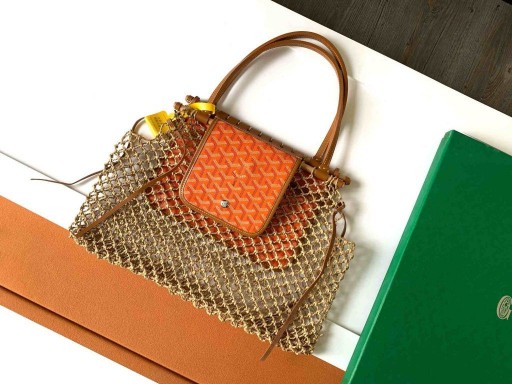 Goyardine Glan Aligre Tote Orange