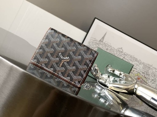 Malesherbes Card Wallet Black & Tan