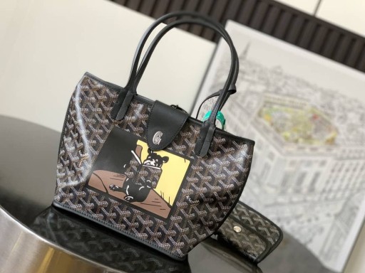 Angiò Mini Borsa Bulldog Francese Nero