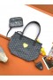 Angiò Borsa Mini Cuore Grigio