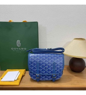 Belvedere Messenger Goyardine PM Bag Cielo Blu