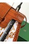 Saïgon PMバッグクロコダイル革を刺繍しました茶色