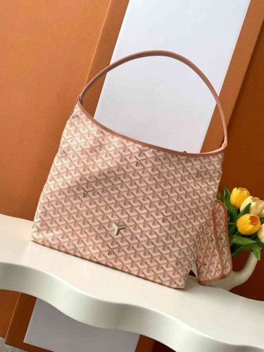 Bohème Hobo Bag Skimrende Coral Pink