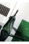 Saïgon PM Geanta din Piele de Crocodil Brodat Verde