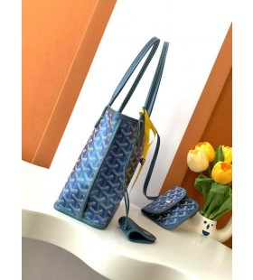 앙 미니 Goyardine 가방 Limited Edition 진주 블루