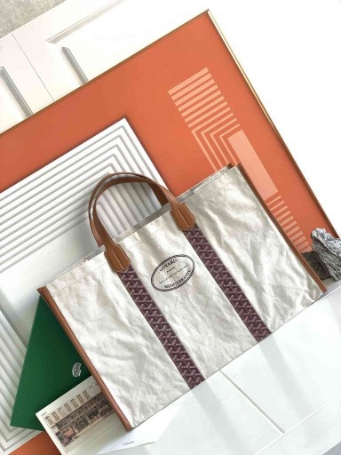 Goyardine Reversibel Mediterranee Väska Vinröd
