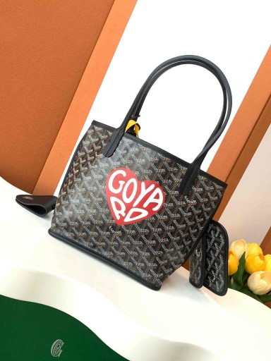 Anjou Mini Bag Stort Hjärta Svart