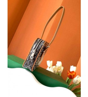 Goyardine Yona Bag Black & Tan
