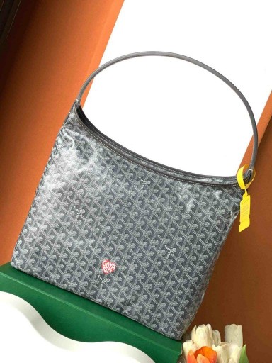 Bohème Hobo Çanta Kalp Gri