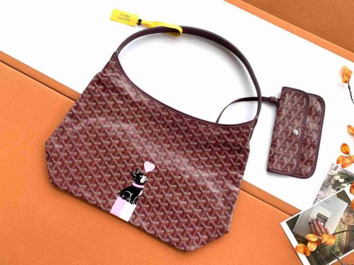 Bohème Hobo Çanta Kalp ve Fransız Bulldog Bordo