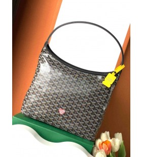 Bohème Hobo Bag Heart Black