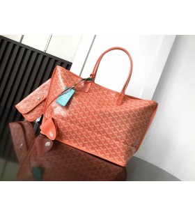 Anjou PM Tote Çanta Goyardine Mercan Pembe Denizatı Nakış