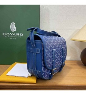 Belvedere Messenger Goyardine PM Çanta Gök Mavisi