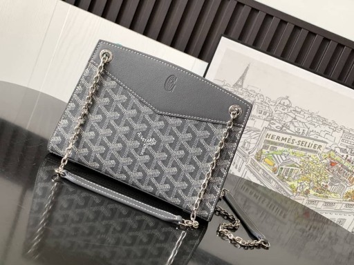 Rouette Structuré Mini Bolso Gris