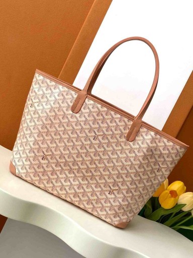 Artois PM Goyardine Bolsa de Perlas de Coral Rosa