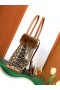 Piel De Conejo Mini Bolso De Mano Black & Tan