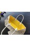 Saint Louis Goyardine Claire Voie PM Bag Blanco y Amarillo