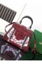 Saïgon PM Bolso de piel de Cocodrilo Bordado Borgoña
