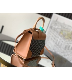 Saïgon Structuré Mini Bolso Negro Y Bronceado
