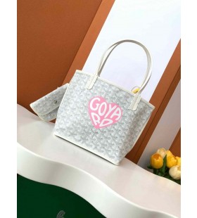 Anjou Mini Bolsa De Gran Corazón Blanco