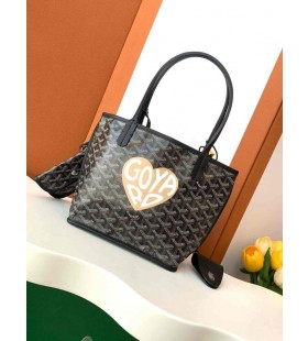 Anjou Mini Bolsa De Gran Corazón Negro