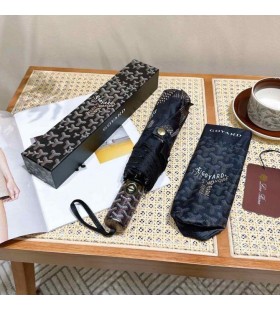 Goyardine صغيرة قابلة للطي مظلة سوداء