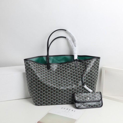 Saint Louis Claire Voie GM-Sort med Aqua Grøn