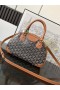 Vintage Bowling Bag Black & Tan
