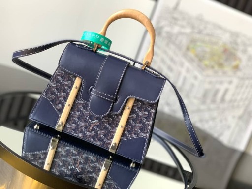 Saïgon Structuré Mini Tas Marine Blauw
