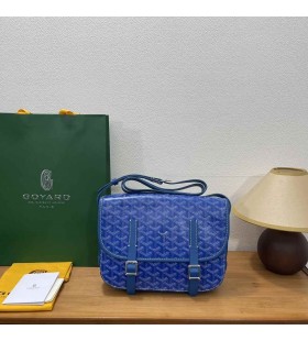 Belvedere Messenger Goyardine MM Zak Sky Blue