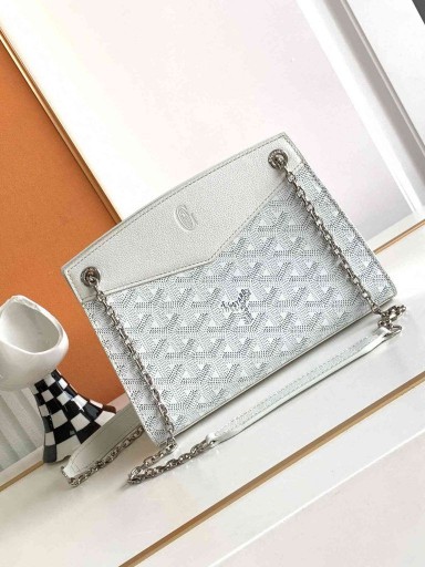 Rouette Structuré Mini Sac Blanc