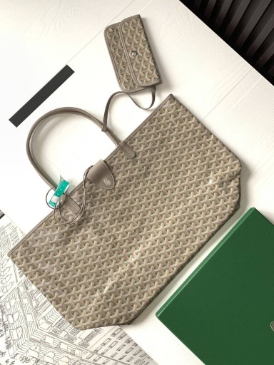 Saint Louis Goyardine Claire Voie GM Sac Kaki