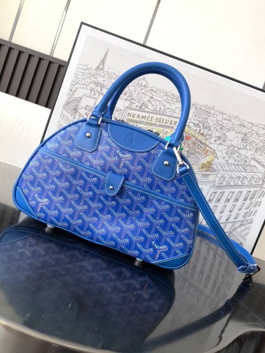 Vintage Sac Bowling Bleu Ciel
