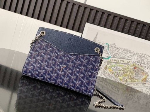 Rouette Structuré Mini Bag Navy Blue