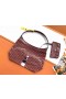 Bohème Hobo Bag Mit Heart & French Bulldog Burgundy