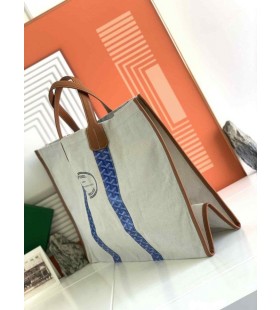 Goyardine Reversible Mediterranee Bag Sky Blue