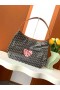 Bohème Hobo Τσάντα Μεγάλη Καρδιά Black & Tan