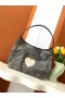 Bohème Hobo Τσάντα Μεγάλη Καρδιά Μαύρο