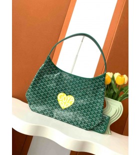 Bohème Hobo Τσάντα Μεγάλη Καρδιά, Πράσινο